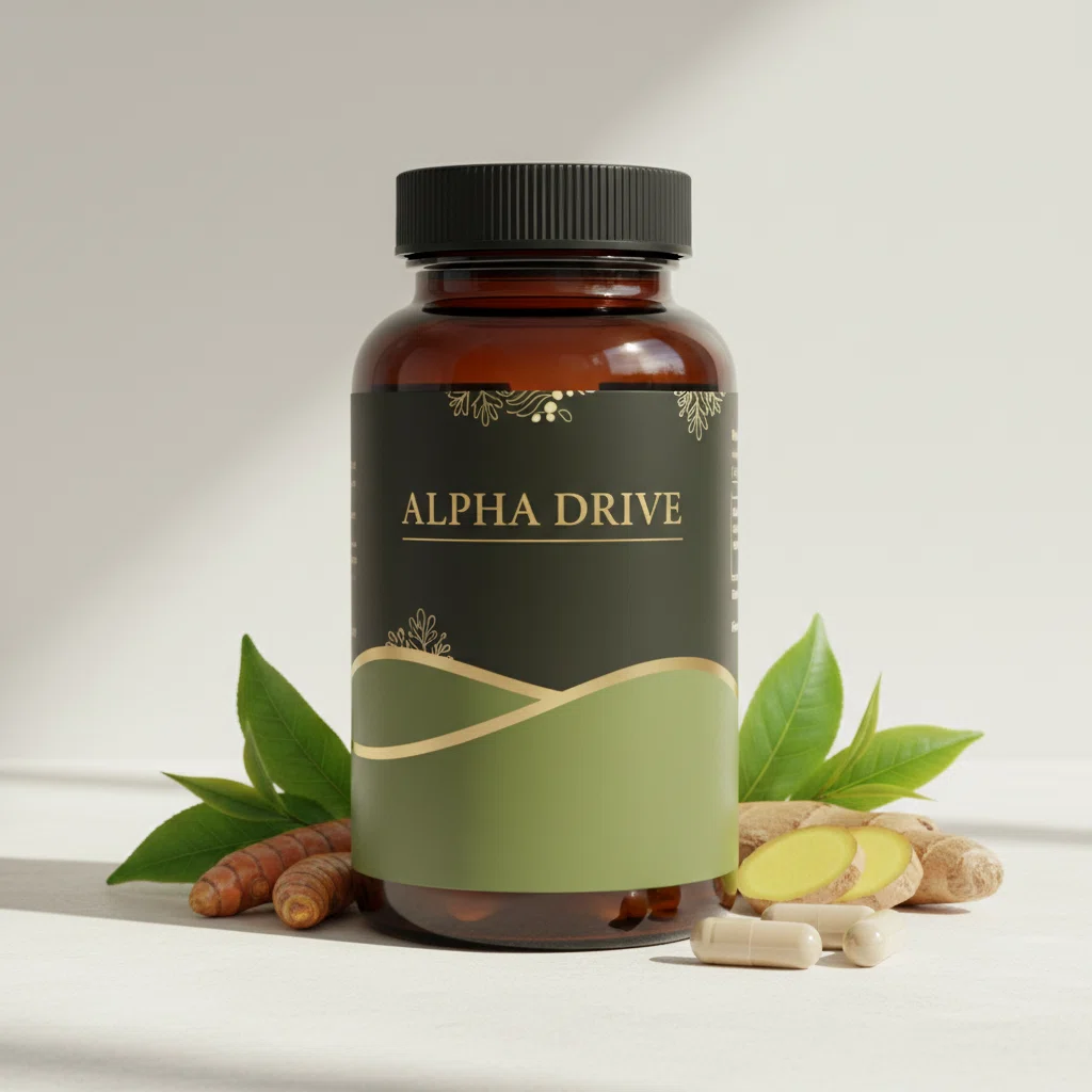 Alpha Drive kosttillskott burk, 60 kapslar, vitaminer och mineraler för aktiva män